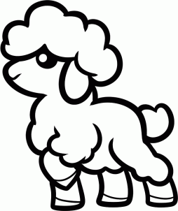 254x302 How To Draw How To Draw A Lamb For Kids