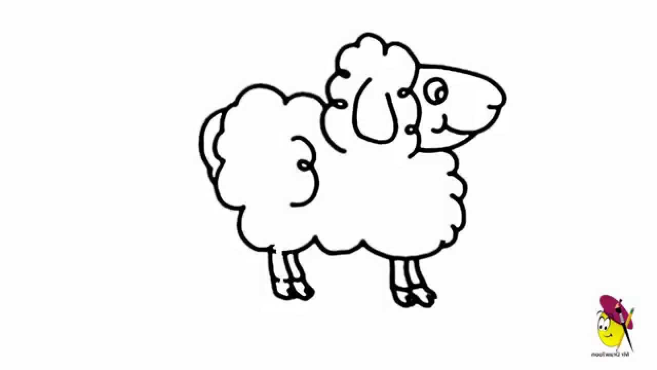 1280x720 Drawings Of Animals Easy Sheep