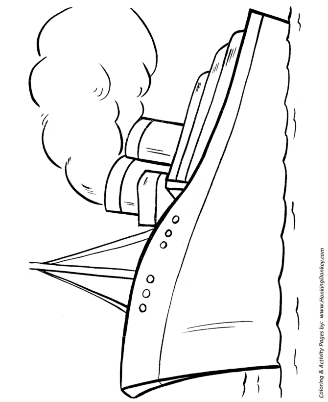 670x820 Easy Shapes Coloring Pages Cruise Ship Easy Coloring Activity