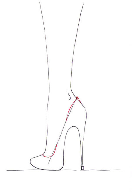 450x655 How To Draw High Heels I Draw Fashion
