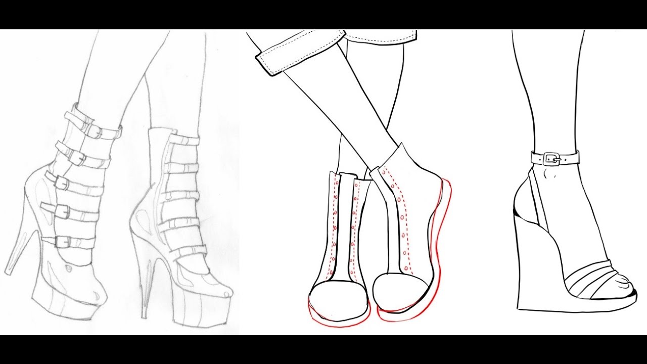1280x720 How To Draw Shoes