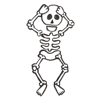 400x400 How To Draw Cartoon Skeletons With Step By Step Drawing Lesson