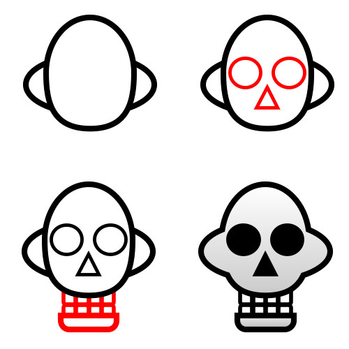 500x500 To Draw Skulls