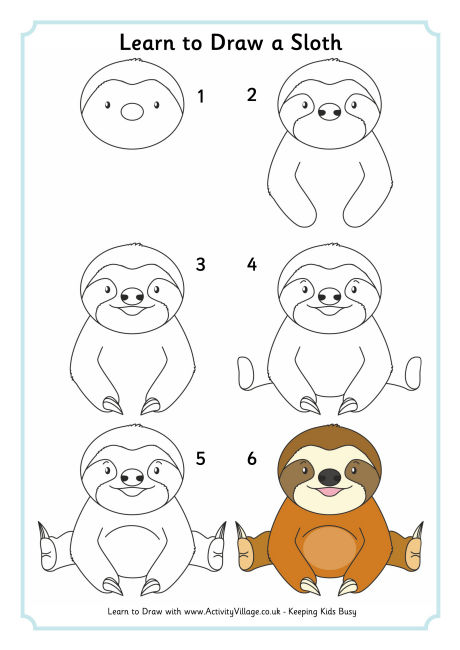 460x650 Learn To Draw A Sloth