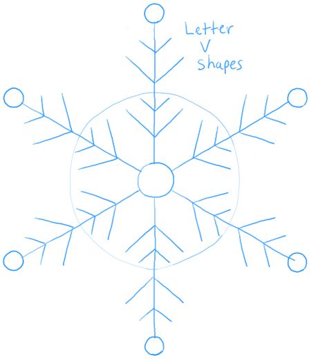 450x519 The Best Snowflake Drawing Easy Ideas On Easy