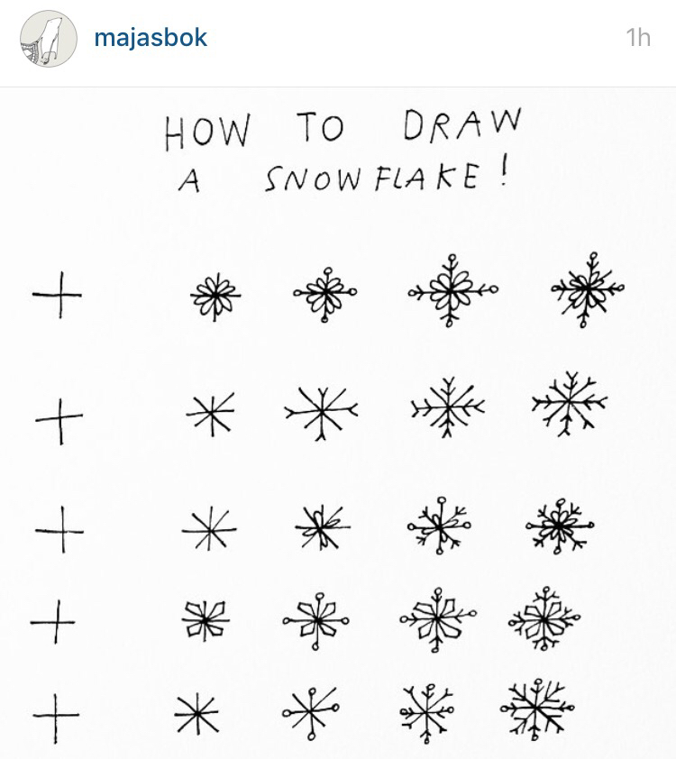 750x842 Snowflakes. Mrs. Hart Teaches Art Bullet Journals