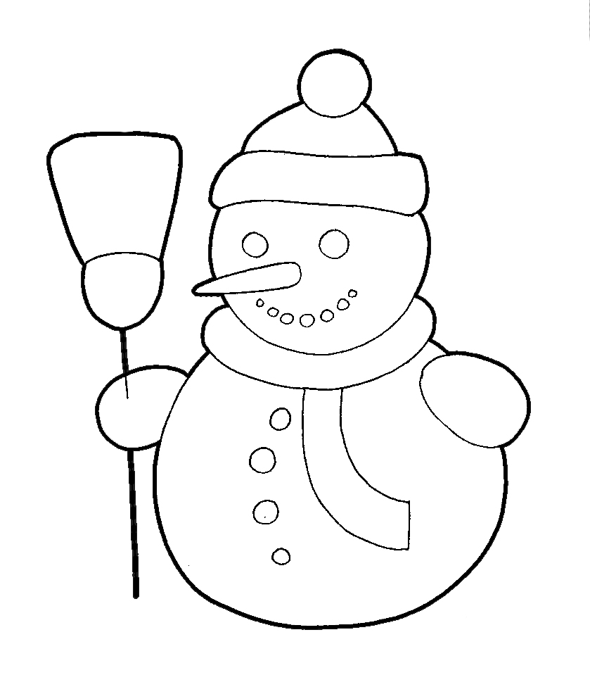 839x976 How To Draw A Snowman With Easy Step By Step Drawing Tutorial
