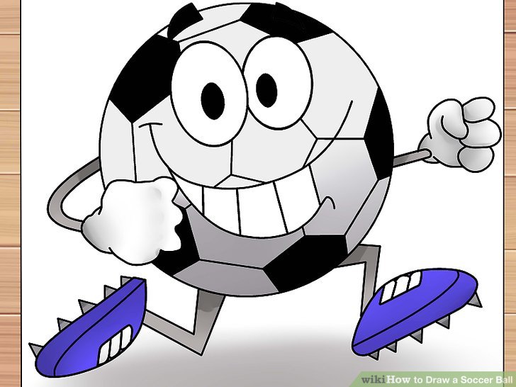 Easy Soccer Ball Drawing