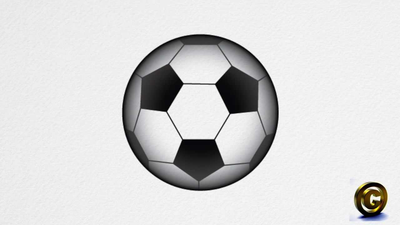 1280x720 How To Draw A Soccer Ball Step By Step