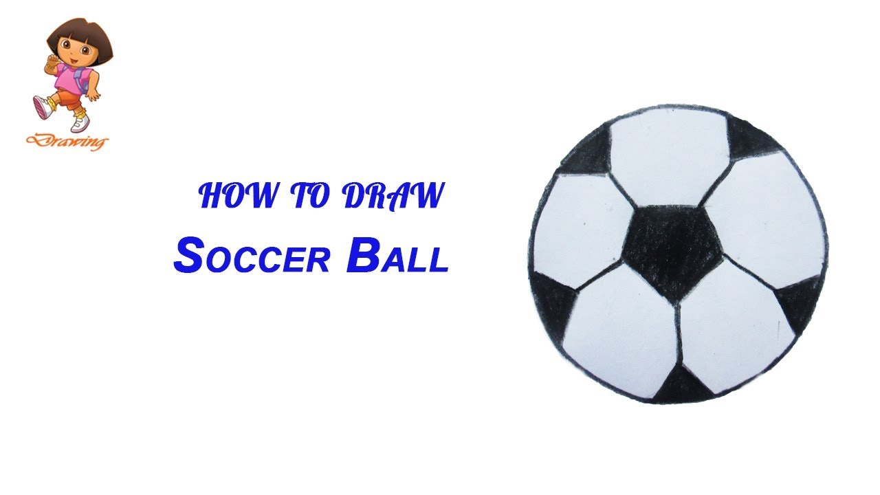 1280x720 How To Draw Soccer Ball (Football) Step By Step (Very Easy) Easy