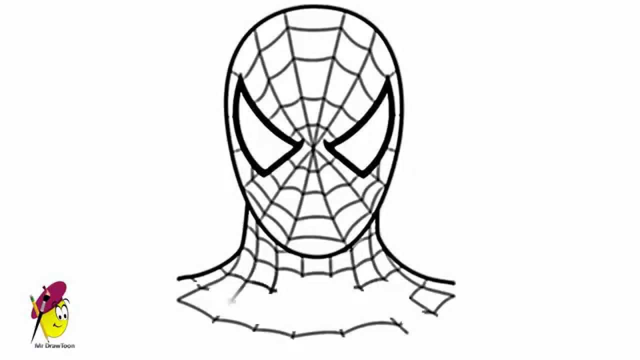 1280x720 How To Draw Spiderman Face