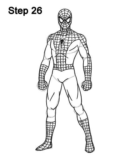 400x518 Image Result For Spiderman Drawing Full Body Art