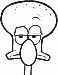 234x302 How To Draw How To Draw Squidward Easy