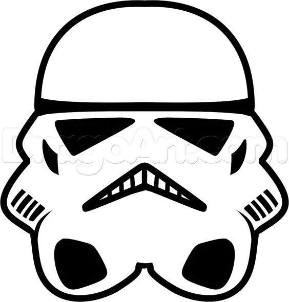 564x590 How To Draw A Stormtrooper Easy, Step By Step, Star Wars