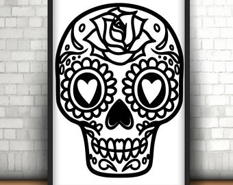 340x270 Sugar Skull Svg Etsy