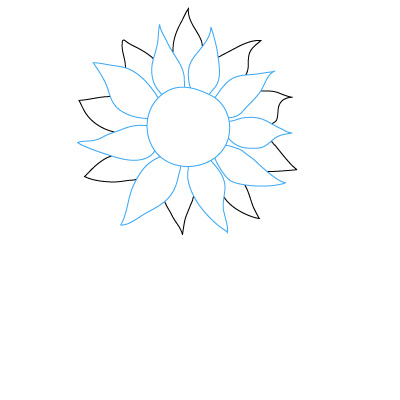 400x400 How To Draw A Sunflower Distractions Amp Hobbies