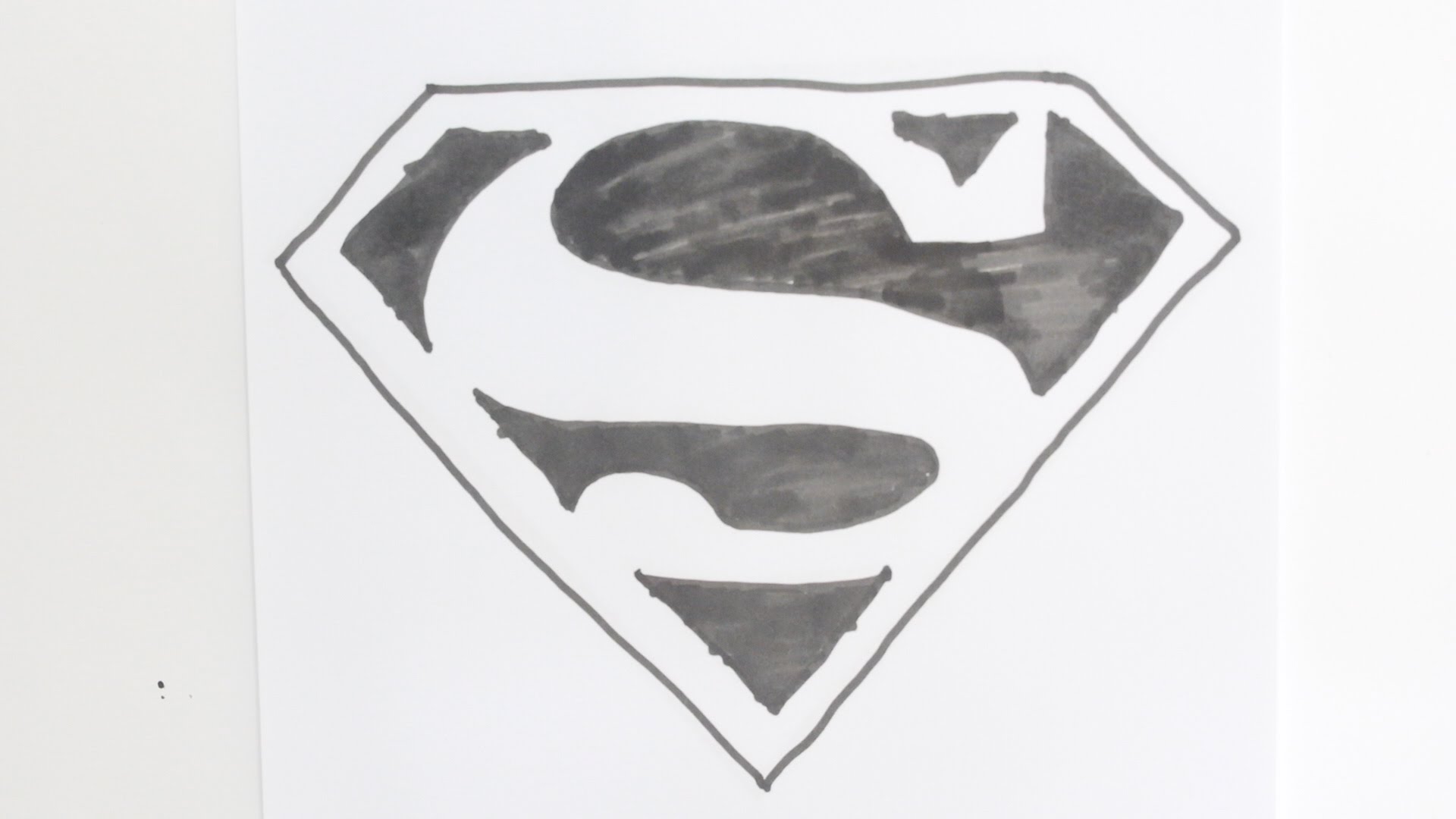 1920x1080 Drawing How To Draw The Superman Logo