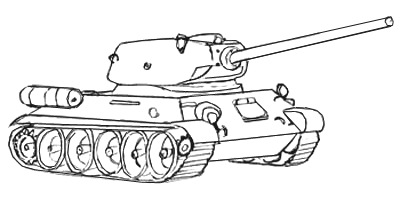 Easy Tank Drawing at GetDrawings | Free download