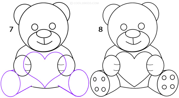 600x329 How To Draw A Teddy Bear (Step By Step Pictures) Cool2bkids