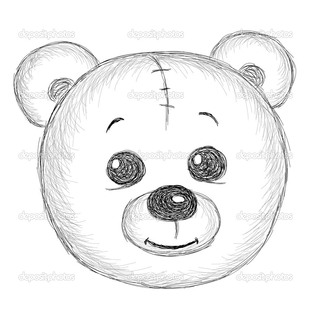 1024x1024 Easy Teddy Bear Drawing