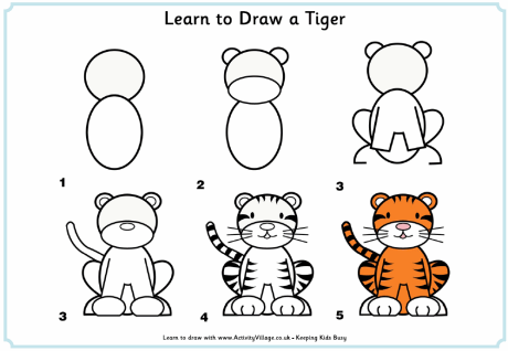 460x318 Learn To Draw A Tiger 0.gif