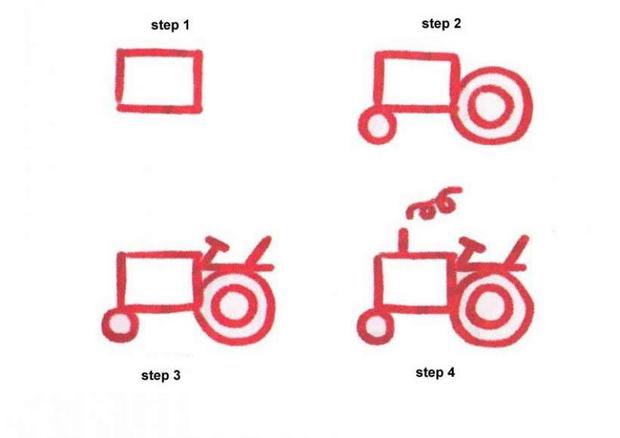 620x438 How To Draw How To Draw A Tractor