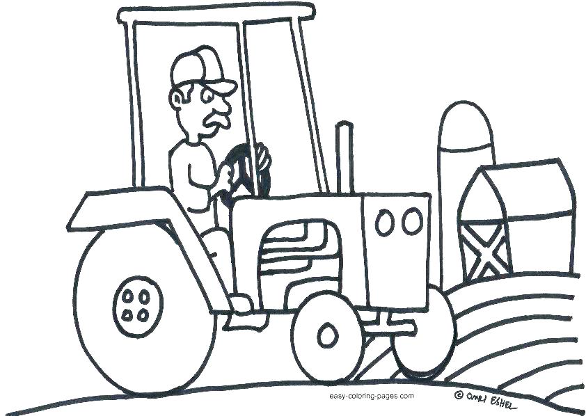 842x598 Free Tractor Coloring Pages