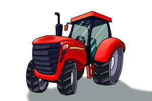 300x200 How To Draw A Tractor