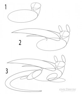 262x300 How To Draw Toothless Step 1 My Drawing Toothless