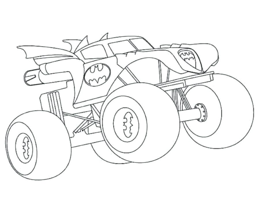 900x694 Easy Monster Truck Coloring Pages Together With Scary Monster