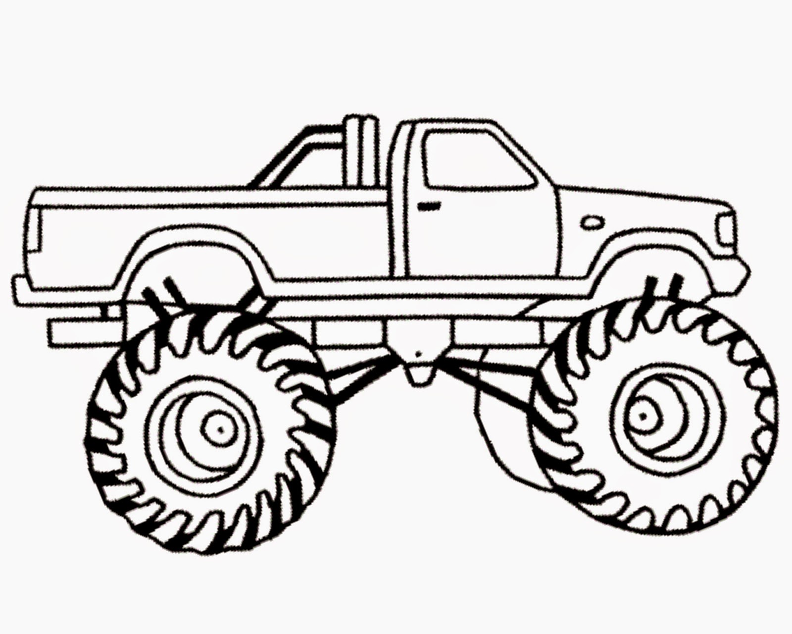 1600x1280 Coloring Pages Monster Truck Drawings How To Draw A Step By 7