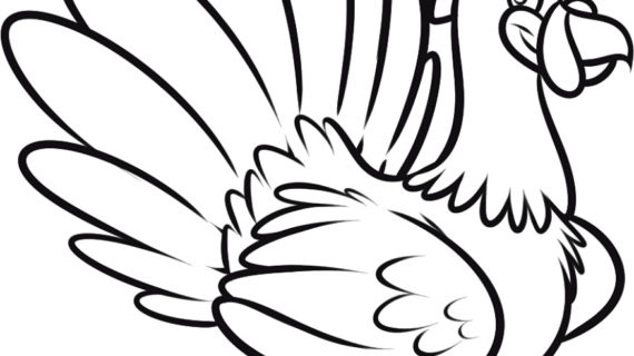 570x320 Simple Drawing Of A Turkey How To Draw A Thanksgiving Turkey