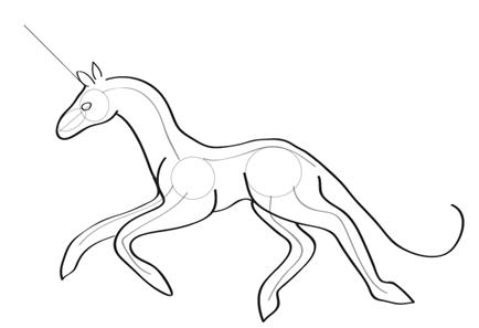 434x297 Drawn Unicorn Cartoon