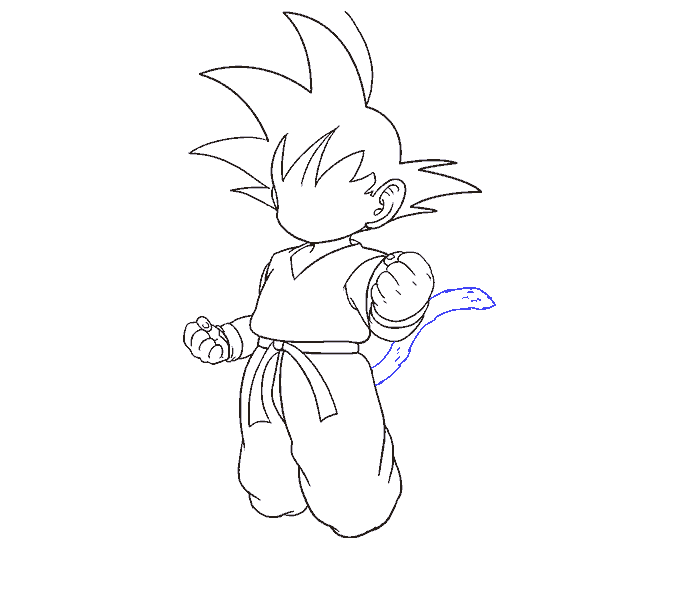678x600 How To Draw Goku In A Few Easy Steps Easy Drawing Guides
