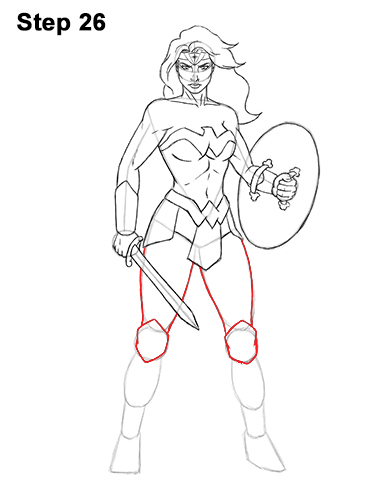 386x500 How To Draw Wonder Woman (Full Body)