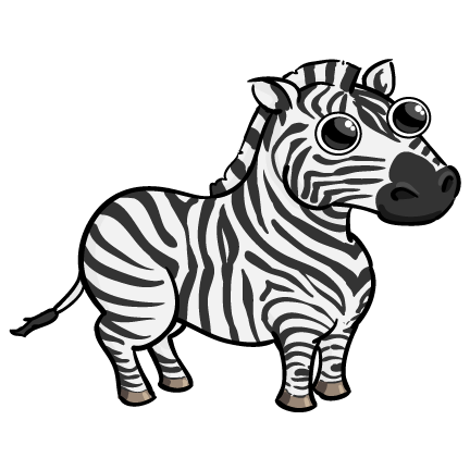 432x432 Zebra Clipart Easy