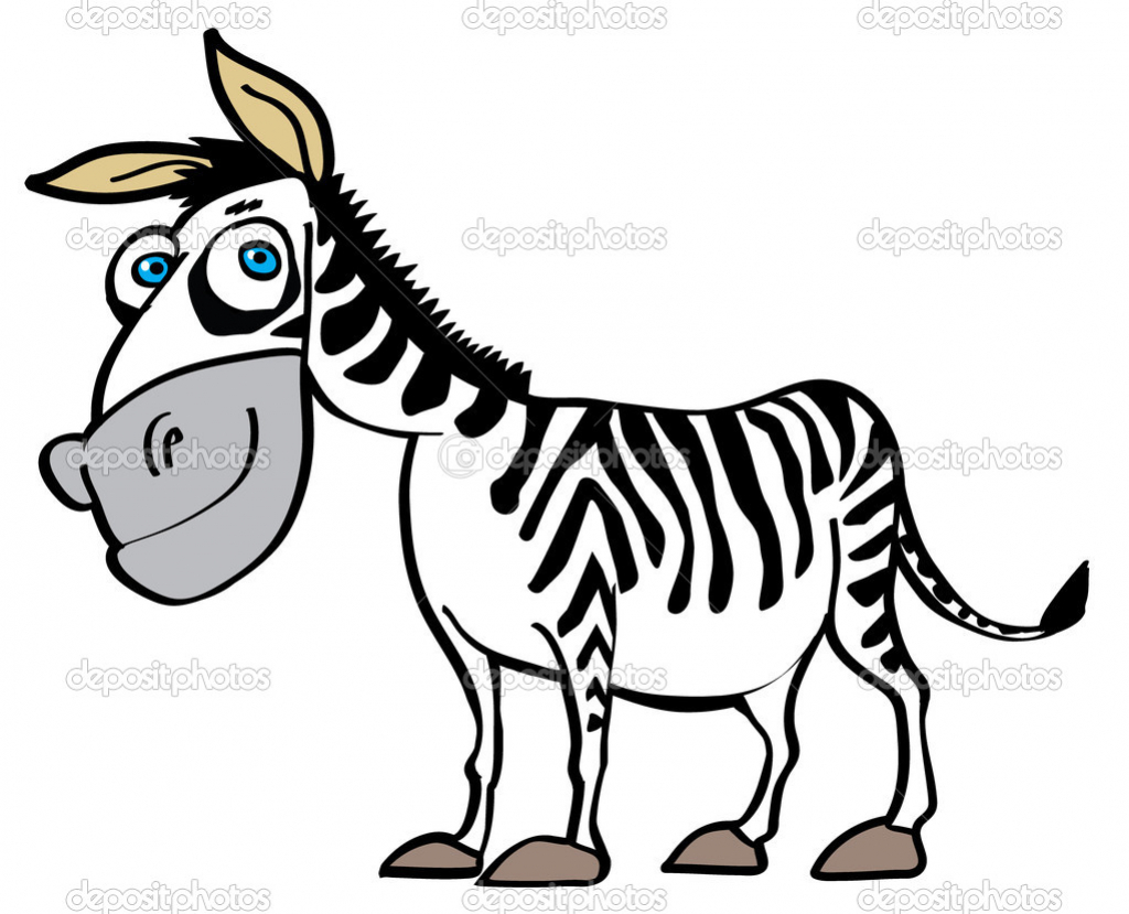 1024x829 Cartoon Drawing Zebra How To Draw A Zebra