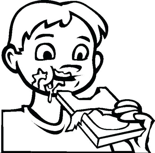 500x495 Eating Coloring Pages Curious Coloring Pages Curious Eating Big