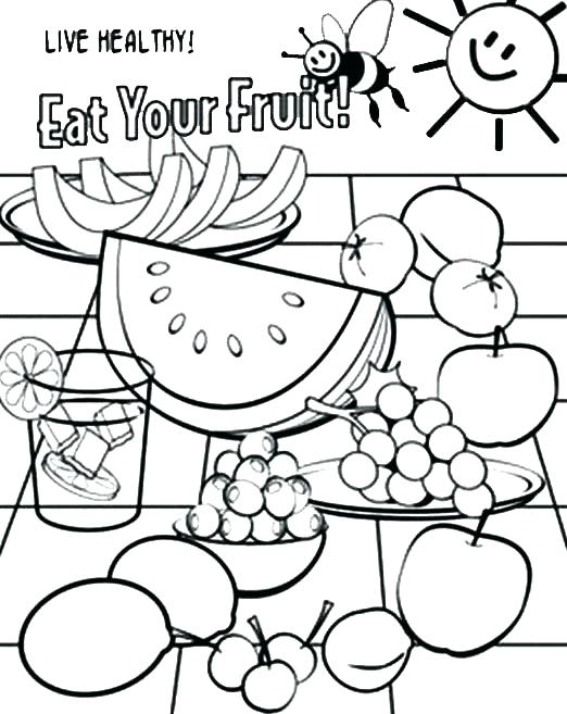 522x657 Healthy Foods Coloring Pages Synthesis.site