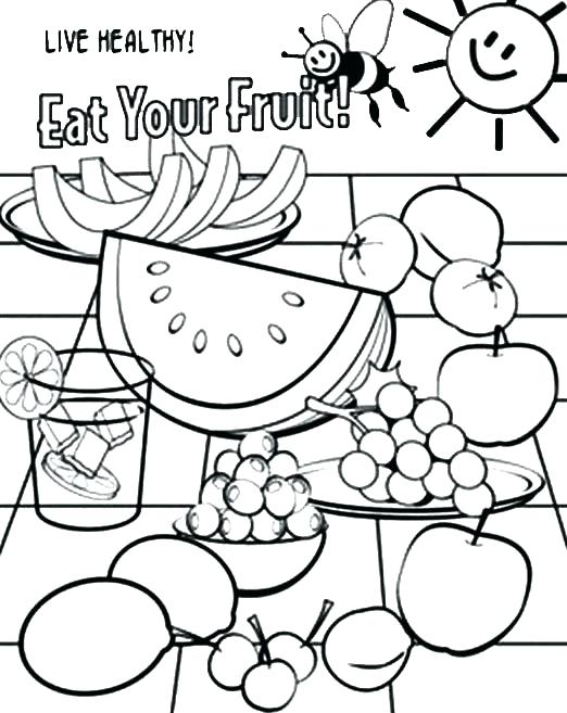 522x657 Food Coloring Books And Healthy Food Coloring Page Healthy Eating