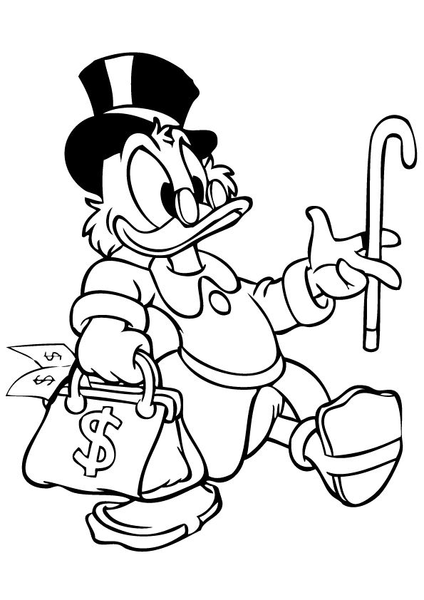 595x842 Kids N 24 Coloring Pages Of Scrooge Mcduck