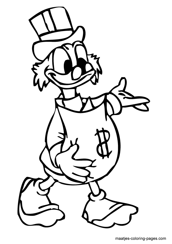 595x842 Scrooge Coloring Pages