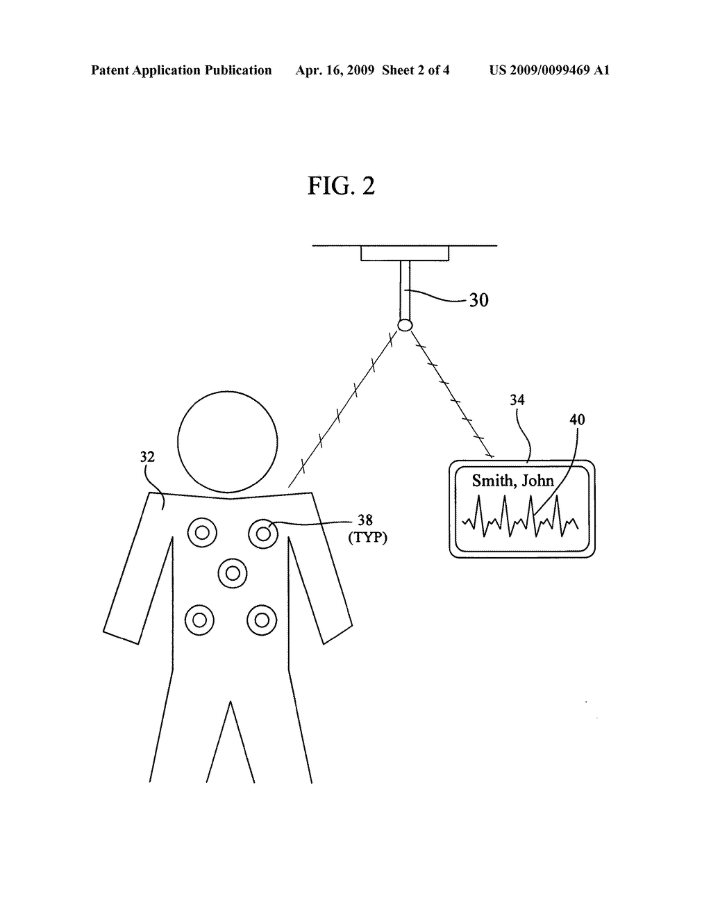 1024x1320 Wireless Ecgekg Patient Telemetry Monitoring System