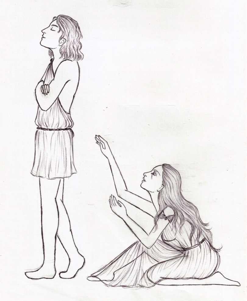 811x986 Echo And Narsissus Lineart By Luthlaya