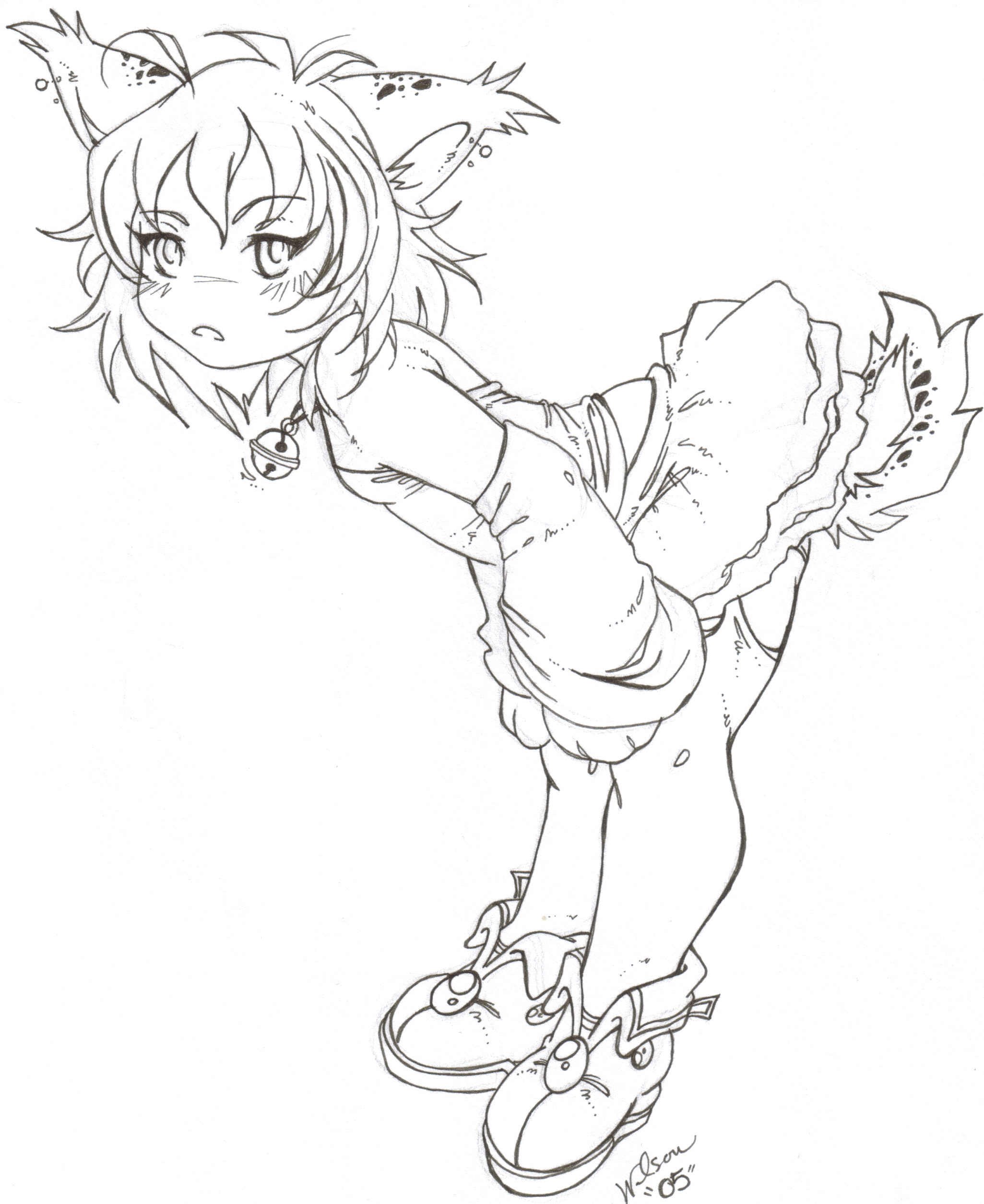 2051x2509 Anime Bobcat By Blue Echo 23