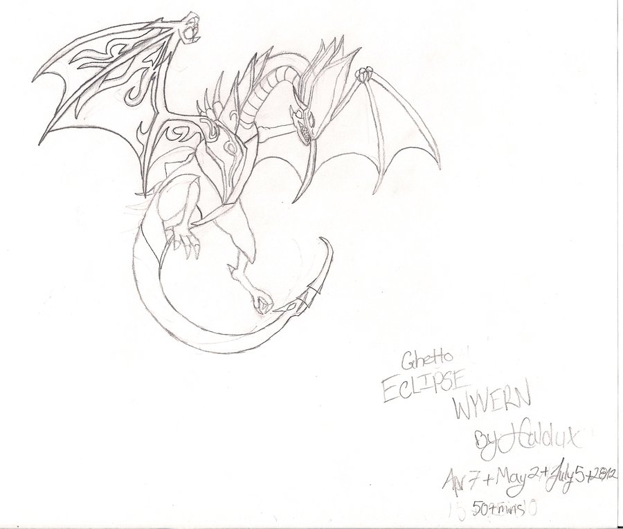 900x765 Eclipse Wyvern By Halolux