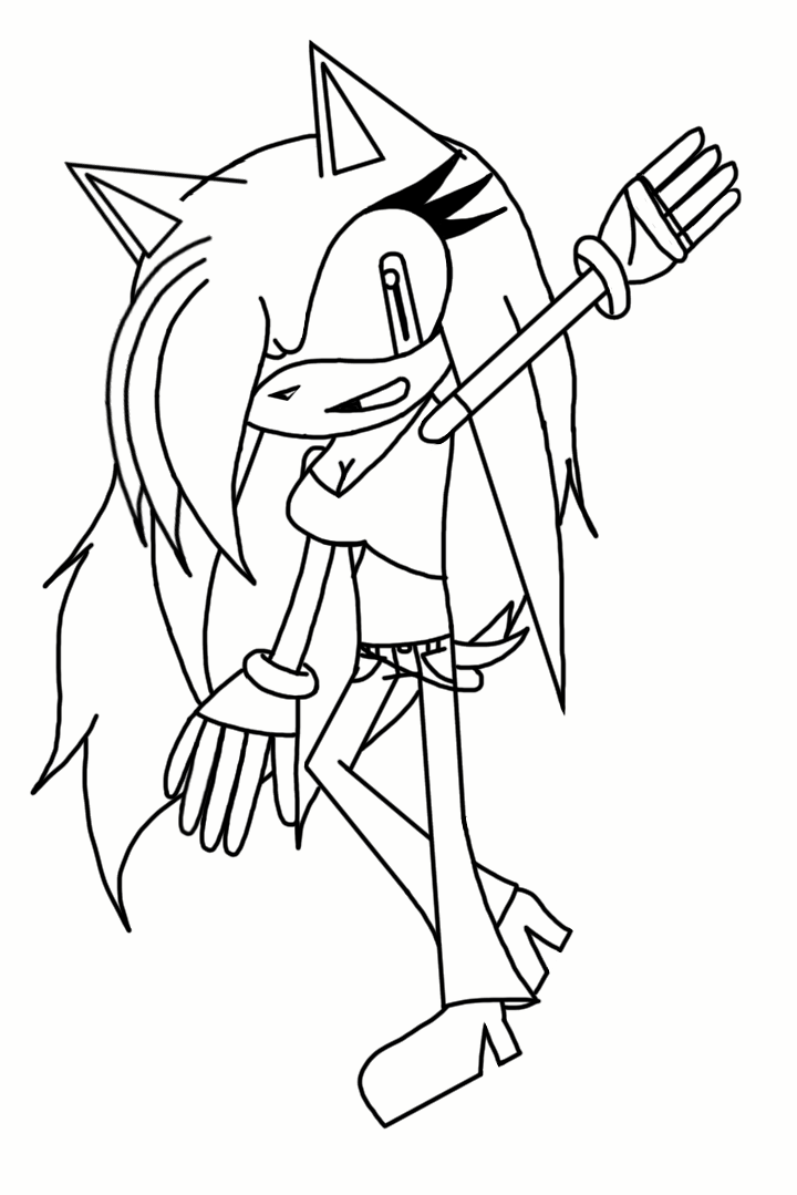 720x1079 Eclipse The Hedgehog Sketch (Remake) By Qt Despth