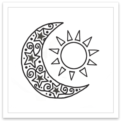 480x476 Lunar Eclipse Inked By Dani Temporary Tattoos