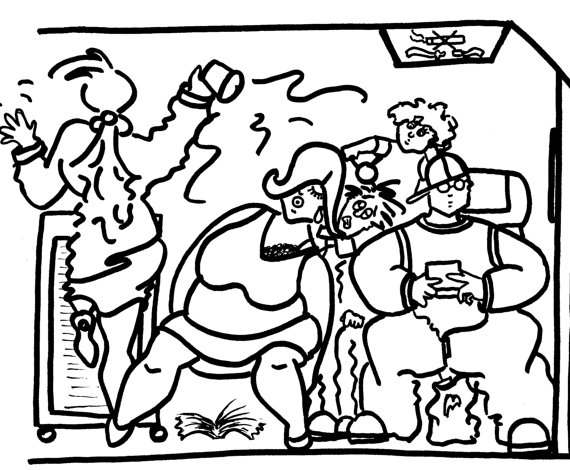 570x470 Economy Class Funny Coloring Pages For Adults From By Chubbyart