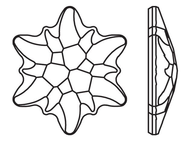 640x480 Swarovski 2753 10mm Edelweiss Flatback Crystal Artbeads